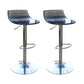 Low Back Armless Adjustable Height Swivel Bar Stool with Footrest