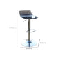Low Back Armless Adjustable Height Swivel Bar Stool with Footrest