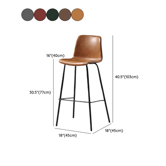 Sgabello da bar senza braccio senza braccio con pista con poggiapiedi con poggiapiedi.