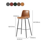 Sgabello da bar senza braccio senza braccio con pista con poggiapiedi con poggiapiedi.