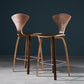 Contemporary Solid Wood Backrest Counter High Stool with 4 Legs Clearhalo 'Bar Furniture' 'Bar Stools' 'bar_stools' 'furn' 'furn_bar_stools' 'Furniture' 'Kitchen & Dining Furniture' 7619658