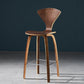 Contemporary Solid Wood Backrest Counter High Stool with 4 Legs Walnut 1 Piece Clearhalo 'Bar Furniture' 'Bar Stools' 'bar_stools' 'furn' 'furn_bar_stools' 'Furniture' 'Kitchen & Dining Furniture' 7619668