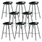 Contemporary Faux Leather Low Back Bucket Bar Stools with Metal Base Green 8 Piece Set Clearhalo 'Bar Furniture' 'Bar Stools' 'bar_stools' 'furn' 'furn_bar_stools' 'Furniture' 'Kitchen & Dining Furniture' 7619825