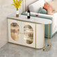 1/2 Pieces Counter Height Pub Set in Gold and White, Oval for Living Room Clearhalo 'Bar Furniture' 'furn' 'furn_home_bar_bar_sets' 'Furniture' 'Home Bars & Bar Sets' 'home_bar_bar_sets' 'Kitchen & Dining Furniture' 7619857