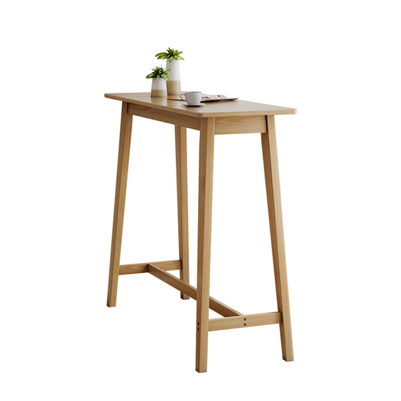 Juego de pub con altura de mostrador de 1/2/3 piezas en total natural con madera maciza
