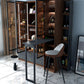 1/2/3 Pieces Counter Height Pub Set in Brown and Black, Modern Clearhalo 'Bar Furniture' 'furn' 'furn_home_bar_bar_sets' 'Furniture' 'Home Bars & Bar Sets' 'home_bar_bar_sets' 'Kitchen & Dining Furniture' 7619910