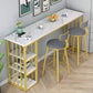 Glam Style Rectangle Wood Bar Height Pub Table for Living Room Clearhalo 'Bar Furniture' 'Bar Tables' 'bar_tables' 'furn' 'furn_bar_tables' 'Furniture' 'Kitchen & Dining Furniture' 7619974