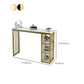 Glam Style Rectangle Wood Bar Height Pub Table for Living Room Clearhalo 'Bar Furniture' 'Bar Tables' 'bar_tables' 'furn' 'furn_bar_tables' 'Furniture' 'Kitchen & Dining Furniture' 7619993