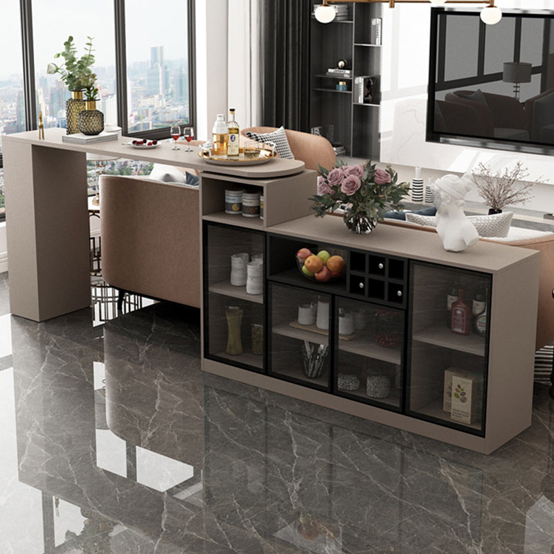 Contemporary Specialty Wood Bar Height Pub Table for Living Room Clearhalo 'Bar Furniture' 'Bar Tables' 'bar_tables' 'furn' 'furn_bar_tables' 'Furniture' 'Kitchen & Dining Furniture' 7620003