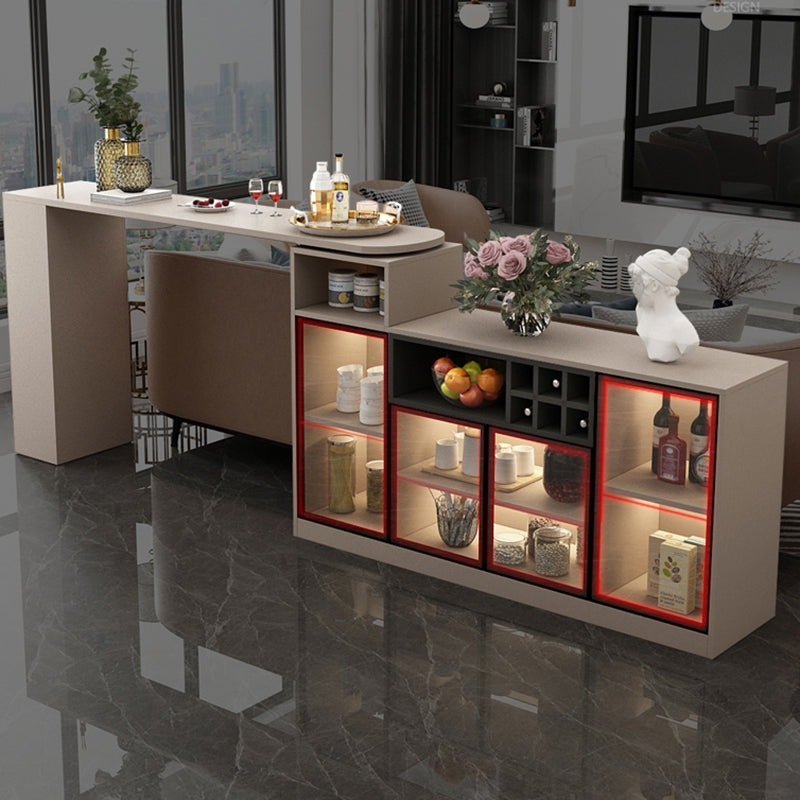 Contemporary Specialty Wood Bar Height Pub Table for Living Room Clearhalo 'Bar Furniture' 'Bar Tables' 'bar_tables' 'furn' 'furn_bar_tables' 'Furniture' 'Kitchen & Dining Furniture' 7620012