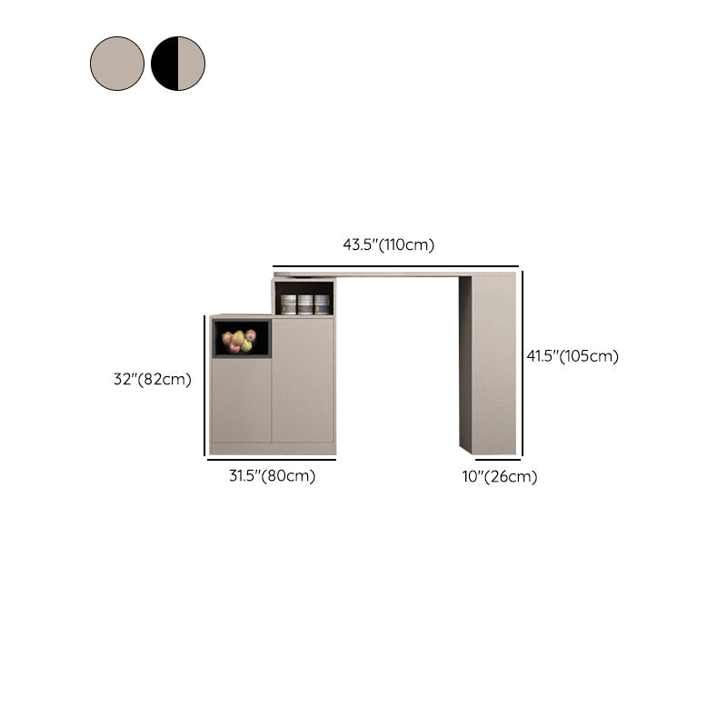 Contemporary Specialty Wood Bar Height Pub Table for Living Room Clearhalo 'Bar Furniture' 'Bar Tables' 'bar_tables' 'furn' 'furn_bar_tables' 'Furniture' 'Kitchen & Dining Furniture' 7620023