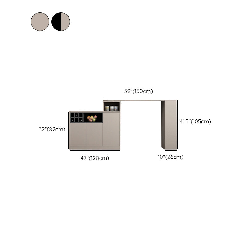 Table de pub à hauteur de bar à bois de bois de bois pour le salon contemporain pour le salon