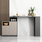 Modern Style Wood Specialty Bar Height Pub Table for Living Room 43.3"L x 15.7"W x 41.3"H Dark Gray-Black Without Chairs Clearhalo 'Bar Furniture' 'Bar Tables' 'bar_tables' 'furn' 'furn_bar_tables' 'Furniture' 'Kitchen & Dining Furniture' 7620035