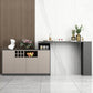 Modern Style Wood Specialty Bar Height Pub Table for Living Room 66.9"L x 15.7"W x 41.3"H Dark Gray-Black Without Chairs Clearhalo 'Bar Furniture' 'Bar Tables' 'bar_tables' 'furn' 'furn_bar_tables' 'Furniture' 'Kitchen & Dining Furniture' 7620048