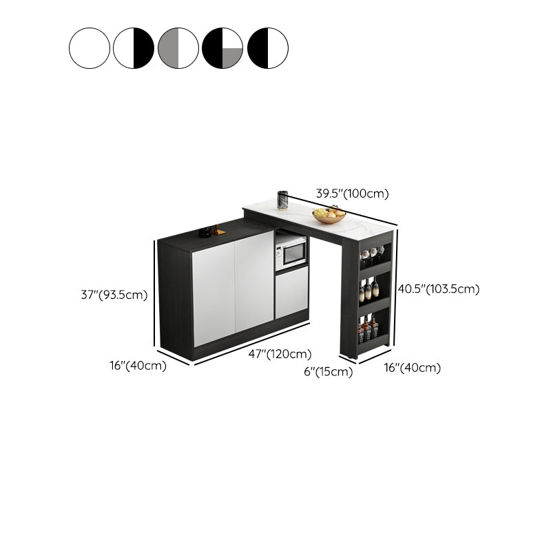 Modem & Contemporary Rectangle Wood Bar Height Pub Table for Living Room Clearhalo 'Bar Furniture' 'Bar Tables' 'bar_tables' 'furn' 'furn_bar_tables' 'Furniture' 'Kitchen & Dining Furniture' 7620093