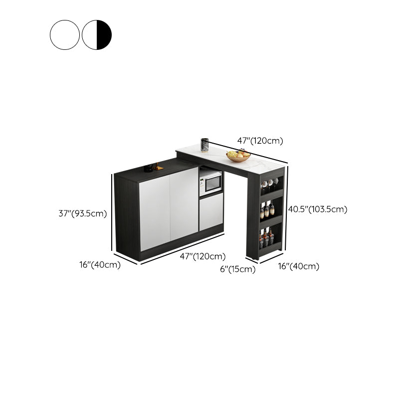 Modem & Contemporary Rectangle Wood Bar Height Pub Table for Living Room Clearhalo 'Bar Furniture' 'Bar Tables' 'bar_tables' 'furn' 'furn_bar_tables' 'Furniture' 'Kitchen & Dining Furniture' 7620094
