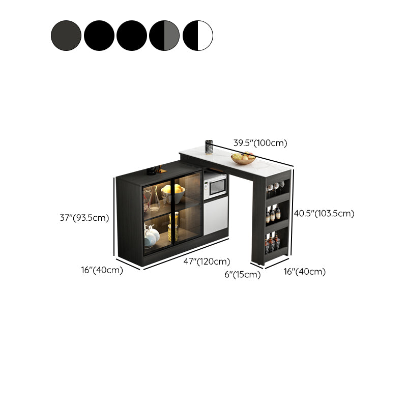 Modem & Contemporary Rectangle Wood Bar Height Pub Table for Living Room Clearhalo 'Bar Furniture' 'Bar Tables' 'bar_tables' 'furn' 'furn_bar_tables' 'Furniture' 'Kitchen & Dining Furniture' 7620095