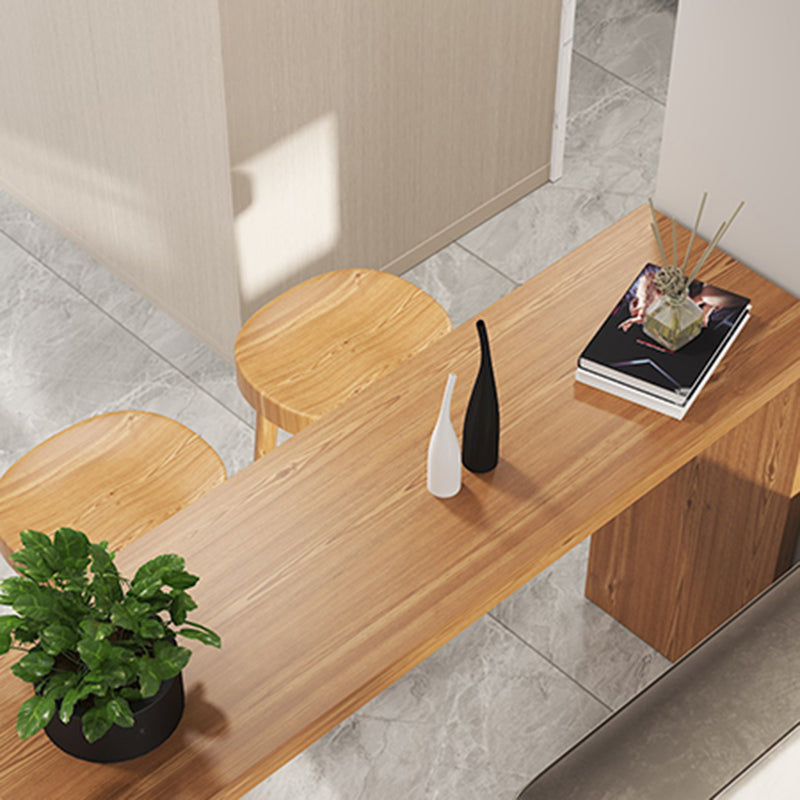 Modern Style Rectangle Solid Wood Bar Height Pub Table for Indoor Clearhalo 'Bar Furniture' 'Bar Tables' 'bar_tables' 'furn' 'furn_bar_tables' 'Furniture' 'Kitchen & Dining Furniture' 7620163