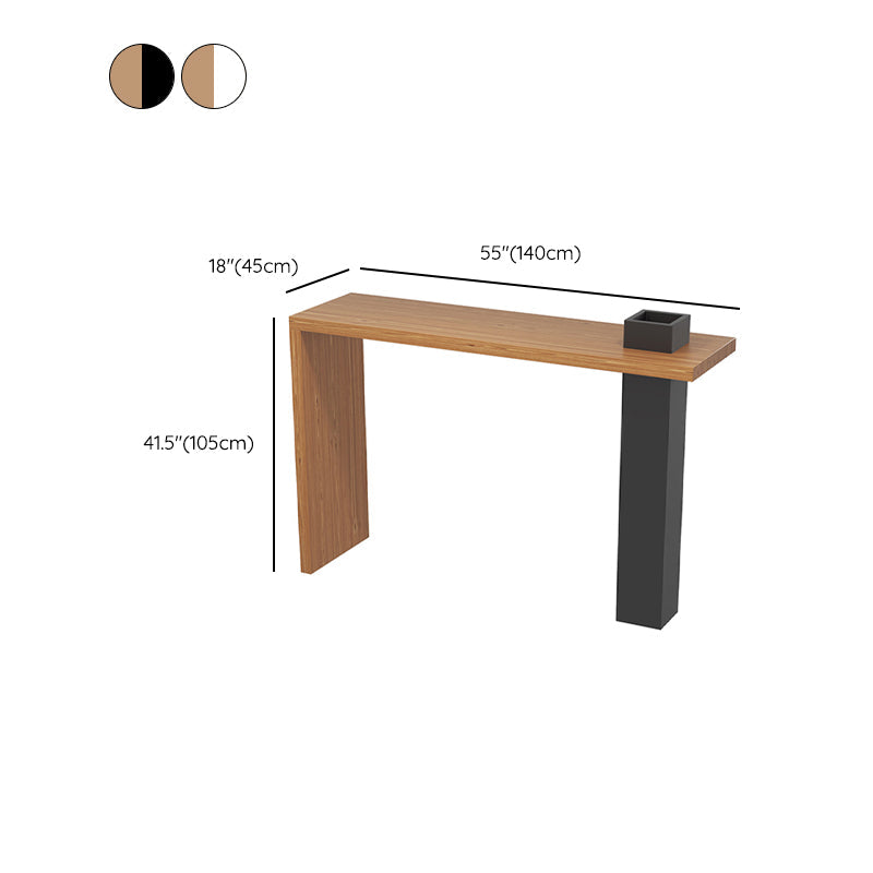 Modern Style Rectangle Solid Wood Bar Height Pub Table for Indoor Clearhalo 'Bar Furniture' 'Bar Tables' 'bar_tables' 'furn' 'furn_bar_tables' 'Furniture' 'Kitchen & Dining Furniture' 7620170