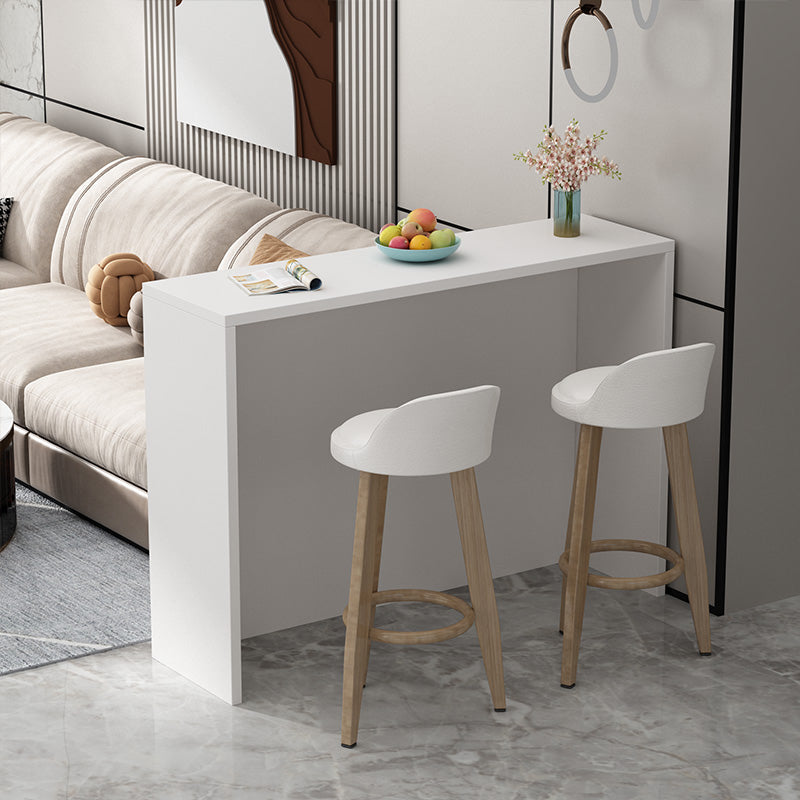Matte Finish Manufactured Wood Pub Table Rectangle Bistro Table for Living Room Clearhalo 'Bar Furniture' 'Bar Tables' 'bar_tables' 'furn' 'furn_bar_tables' 'Furniture' 'Kitchen & Dining Furniture' 7620217