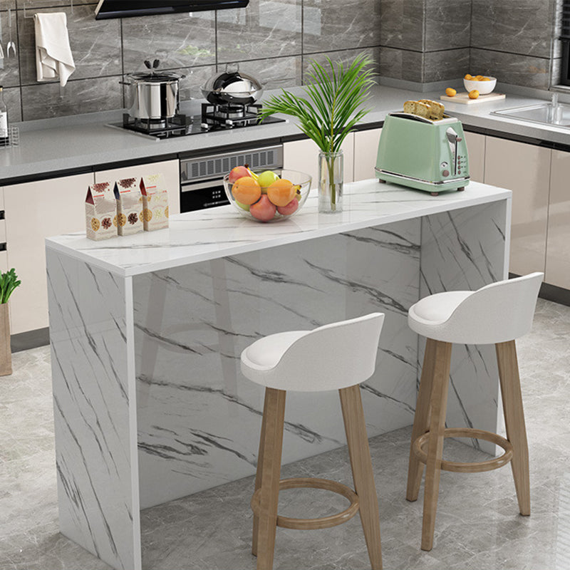 Matte Finish Manufactured Wood Pub Table Rectangle Bistro Table for Living Room Clearhalo 'Bar Furniture' 'Bar Tables' 'bar_tables' 'furn' 'furn_bar_tables' 'Furniture' 'Kitchen & Dining Furniture' 7620222