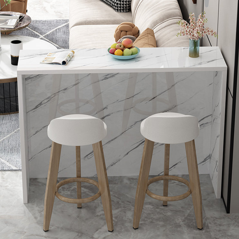 Matte Finish Manufactured Wood Pub Table Rectangle Bistro Table for Living Room Clearhalo 'Bar Furniture' 'Bar Tables' 'bar_tables' 'furn' 'furn_bar_tables' 'Furniture' 'Kitchen & Dining Furniture' 7620223