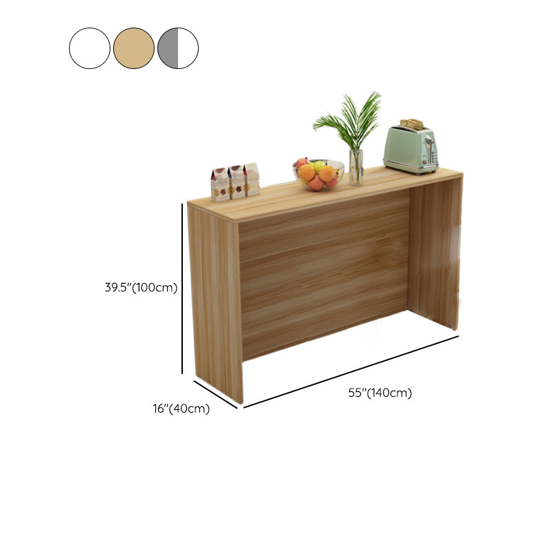 Matte Finish Manufactured Wood Pub Table Rectangle Bistro Table for Living Room Clearhalo 'Bar Furniture' 'Bar Tables' 'bar_tables' 'furn' 'furn_bar_tables' 'Furniture' 'Kitchen & Dining Furniture' 7620231