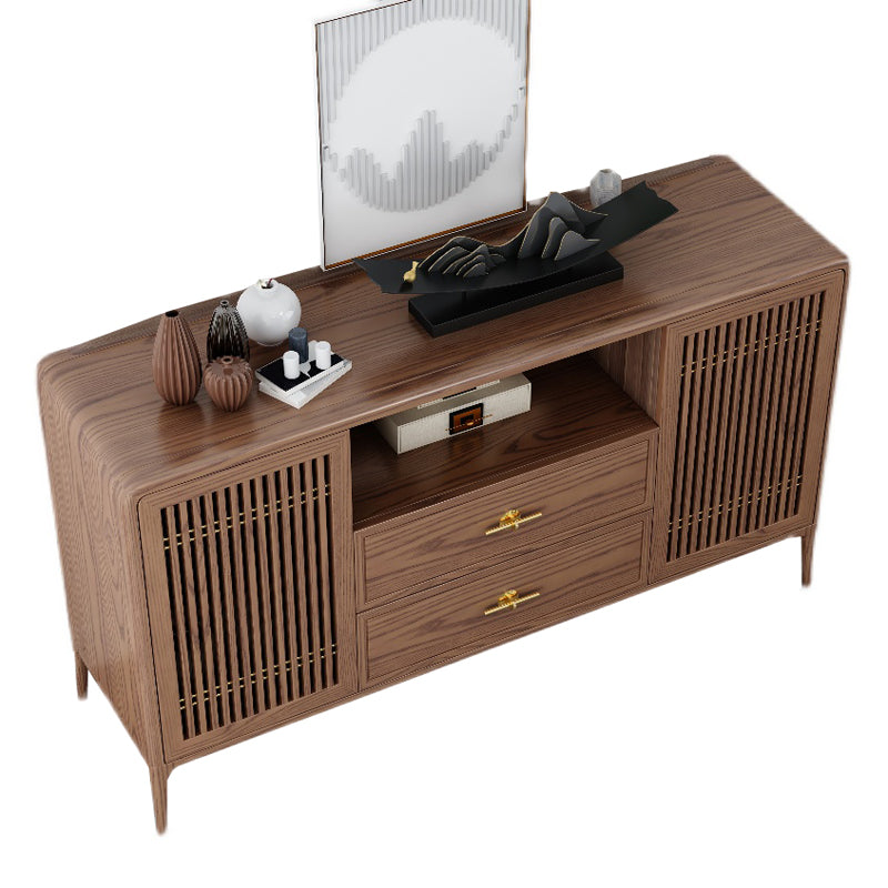 Solid Wooden Sideboard Table 15.7" W √ó35.4" H Living Room Buffet Stand Clearhalo 'buffet_sideboard' 'Buffets & Sideboards' 'furn' 'furn_buffet_sideboard' 'Furniture' 'Kitchen & Dining Furniture' 7620406