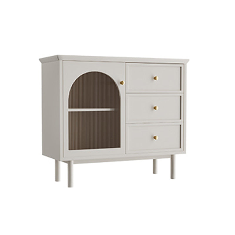 Armadi in stile glam Storage a buffet a buffet in legno con 3-cassetti