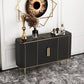 Glam Black Buffet Sideboard Funce Sideboard in marmo con porte con porte