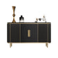 Glam Black Buffet Sideboard Funce Sideboard in marmo con porte con porte