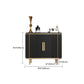 Glam Black Buffet Sideboard Funce Sideboard in marmo con porte con porte