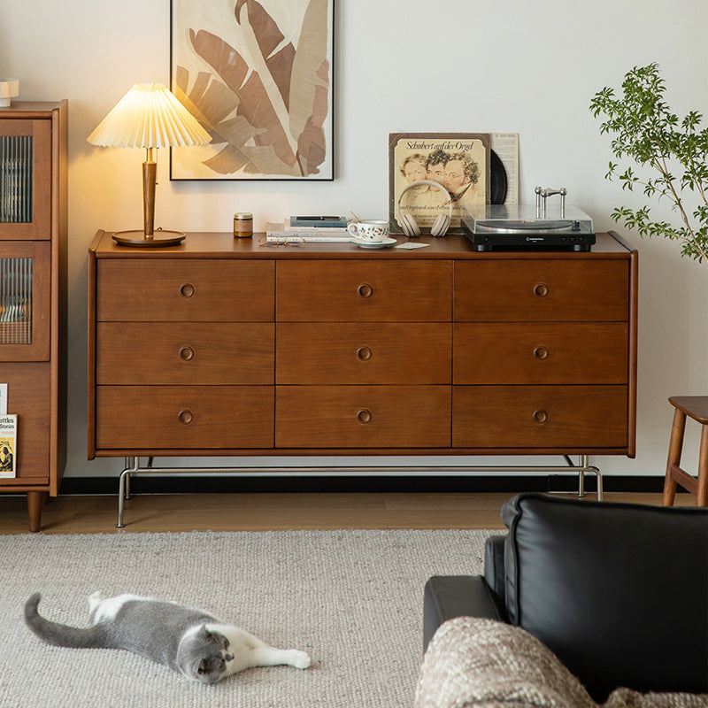 Tocador de madera horizontal horizontal para sala de estar para sala de estar