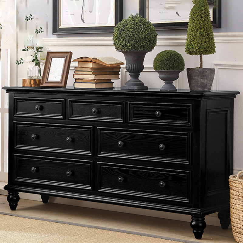 Compañero de madera sólida de cofre de almacenamiento tradicional con 3/4/5/7/9/10 cajones