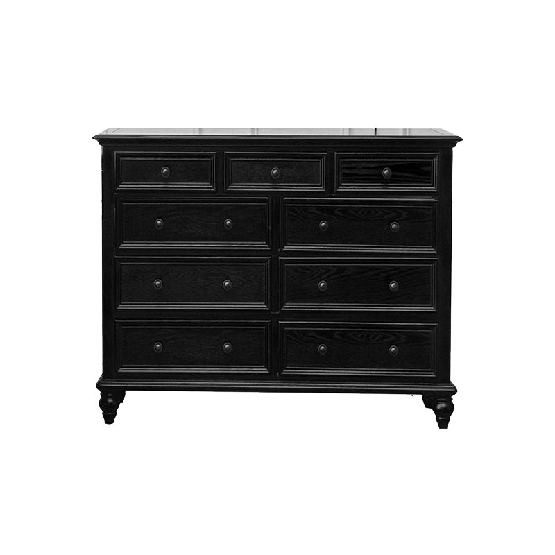 Compañero de madera sólida de cofre de almacenamiento tradicional con 3/4/5/7/9/10 cajones