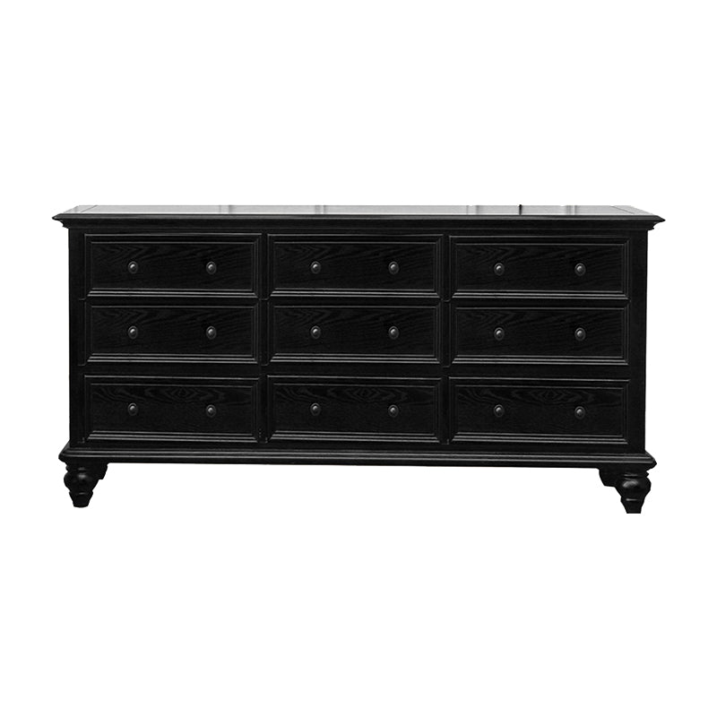 Compañero de madera sólida de cofre de almacenamiento tradicional con 3/4/5/7/9/10 cajones