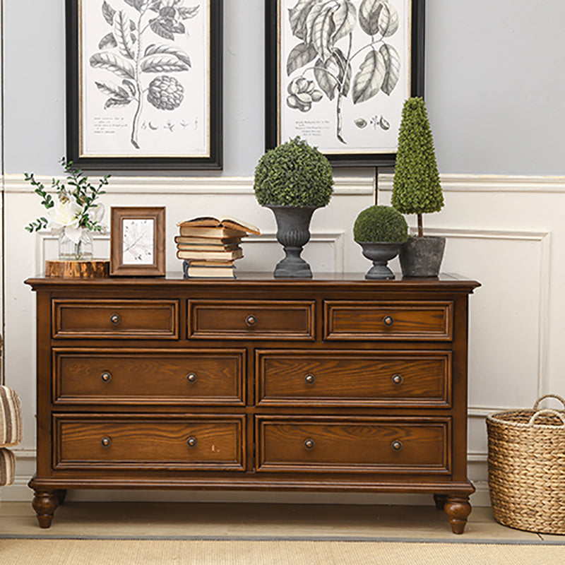 Solid Wood Storage Chest Dresser Brown Storage Chest with Drawers Clearhalo 'Bedroom Furniture' 'Dressers & Chests' 'dressers_chests' 'furn' 'furn_dressers_chests' 'Furniture' 7622053