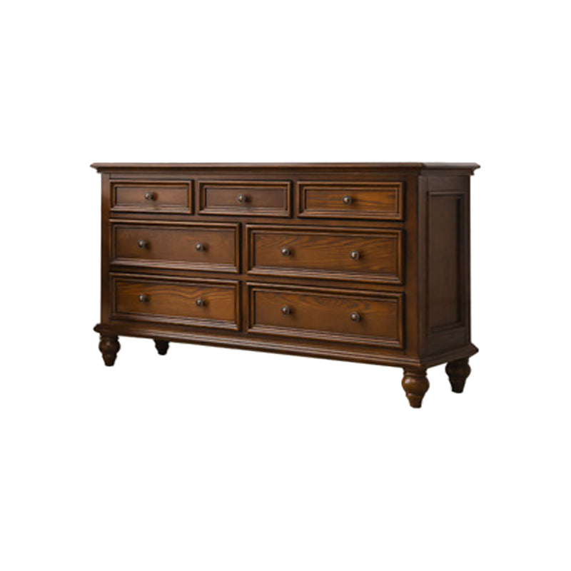 Solid Wood Storage Chest Dresser Brown Storage Chest with Drawers https: res.litfad.com site img item 2023 02 02 7622054 1200x1200.jpg Clearhalo 'Bedroom Furniture' 'Dressers & Chests' 'dressers_chests' 'furn' 'furn_dressers_chests' 'Furniture' 7622054