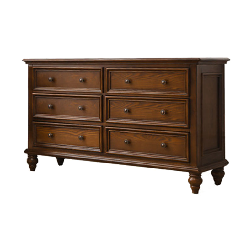Solid Wood Storage Chest Dresser Brown Storage Chest with Drawers https: res.litfad.com site img item 2023 02 26 7622057 1200x1200.jpg Clearhalo 'Bedroom Furniture' 'Dressers & Chests' 'dressers_chests' 'furn' 'furn_dressers_chests' 'Furniture' 7622057