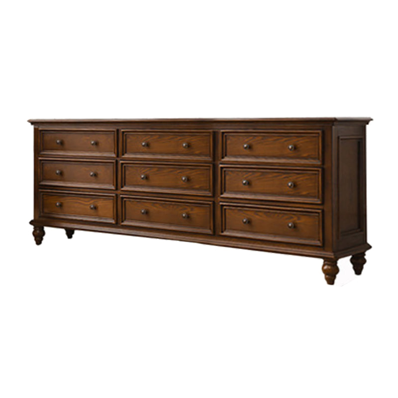 Solid Wood Storage Chest Dresser Brown Storage Chest with Drawers https: res.litfad.com site img item 2023 02 23 7622059 1200x1200.jpg Clearhalo 'Bedroom Furniture' 'Dressers & Chests' 'dressers_chests' 'furn' 'furn_dressers_chests' 'Furniture' 7622059