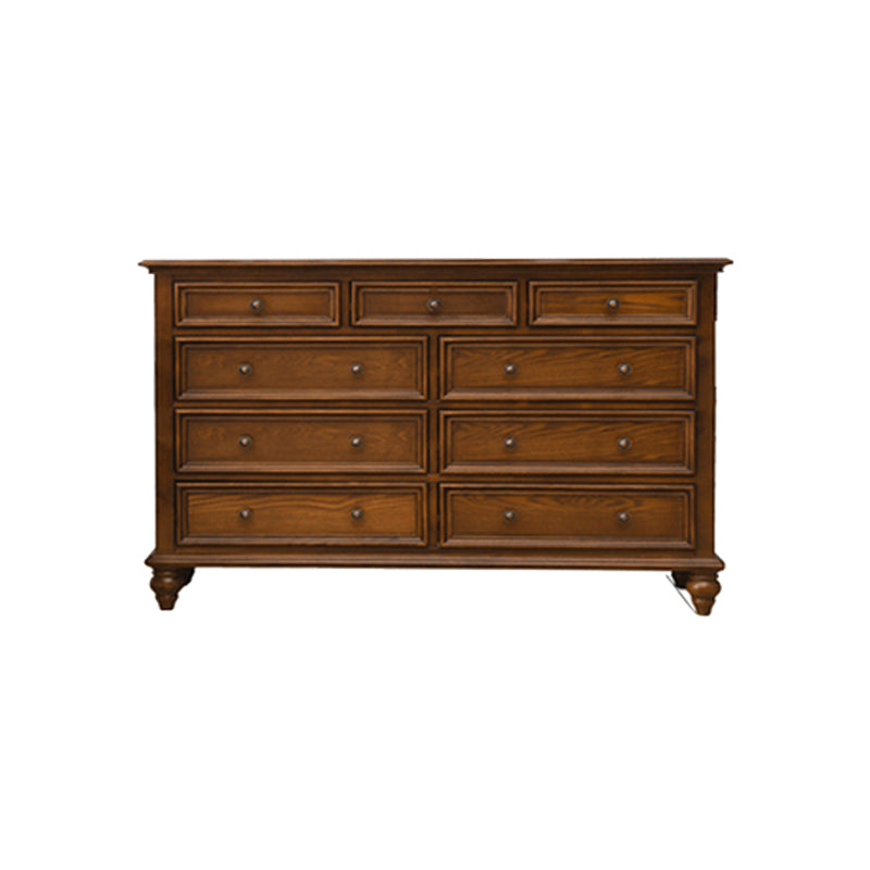 Solid Wood Storage Chest Dresser Brown Storage Chest with Drawers https: res.litfad.com site img item 2023 02 20 7622061 1200x1200.jpg Clearhalo 'Bedroom Furniture' 'Dressers & Chests' 'dressers_chests' 'furn' 'furn_dressers_chests' 'Furniture' 7622061
