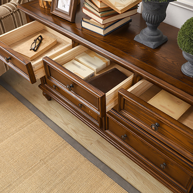 Solid Wood Storage Chest Dresser Brown Storage Chest with Drawers Clearhalo 'Bedroom Furniture' 'Dressers & Chests' 'dressers_chests' 'furn' 'furn_dressers_chests' 'Furniture' 7622063