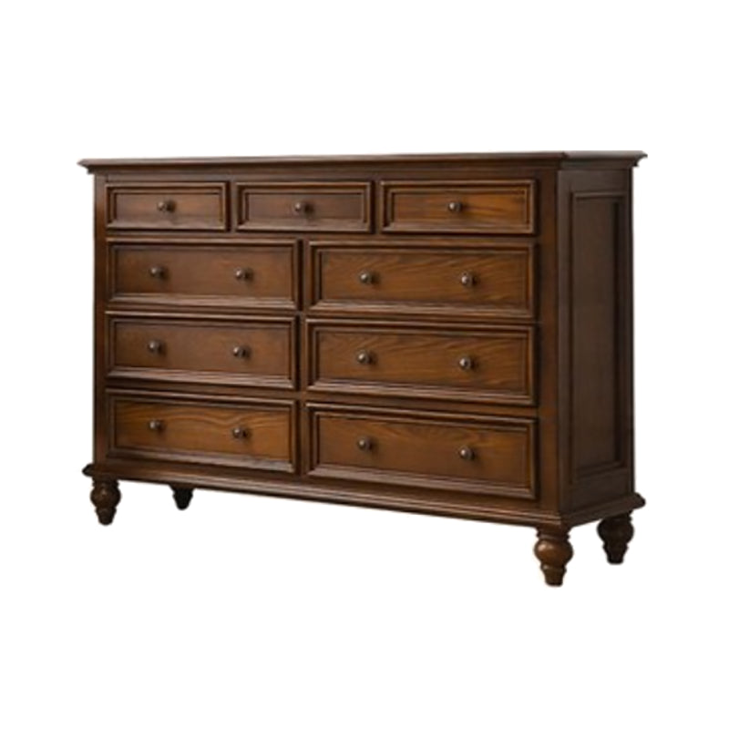 Solid Wood Storage Chest Dresser Brown Storage Chest with Drawers https: res.litfad.com site img item 2023 02 09 7622064 1200x1200.jpg Clearhalo 'Bedroom Furniture' 'Dressers & Chests' 'dressers_chests' 'furn' 'furn_dressers_chests' 'Furniture' 7622064