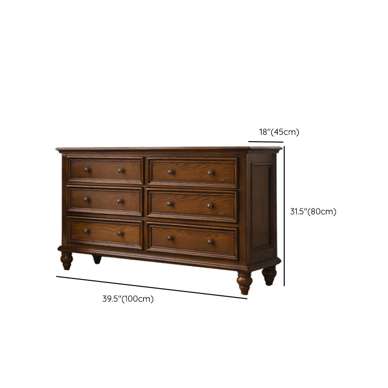 Solid Wood Storage Chest Dresser Brown Storage Chest with Drawers Clearhalo 'Bedroom Furniture' 'Dressers & Chests' 'dressers_chests' 'furn' 'furn_dressers_chests' 'Furniture' 7622072