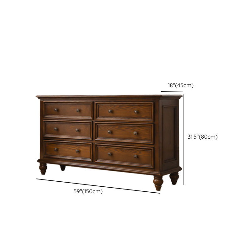Solid Wood Storage Chest Dresser Brown Storage Chest with Drawers Clearhalo 'Bedroom Furniture' 'Dressers & Chests' 'dressers_chests' 'furn' 'furn_dressers_chests' 'Furniture' 7622075