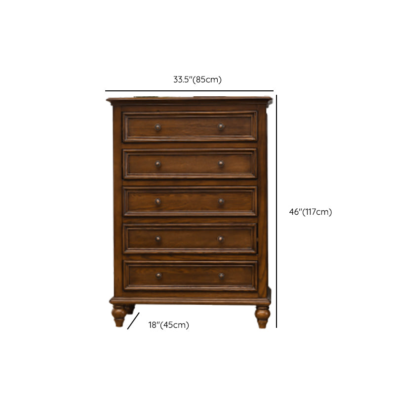 Solid Wood Storage Chest Dresser Brown Storage Chest with Drawers Clearhalo 'Bedroom Furniture' 'Dressers & Chests' 'dressers_chests' 'furn' 'furn_dressers_chests' 'Furniture' 7622086