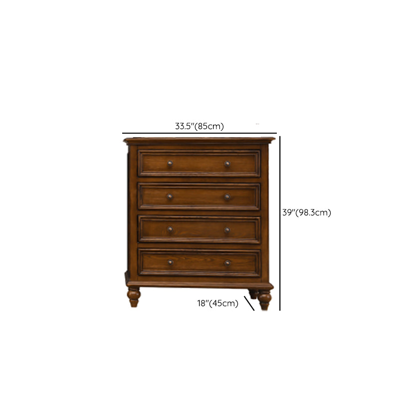 Solid Wood Storage Chest Dresser Brown Storage Chest with Drawers Clearhalo 'Bedroom Furniture' 'Dressers & Chests' 'dressers_chests' 'furn' 'furn_dressers_chests' 'Furniture' 7622087