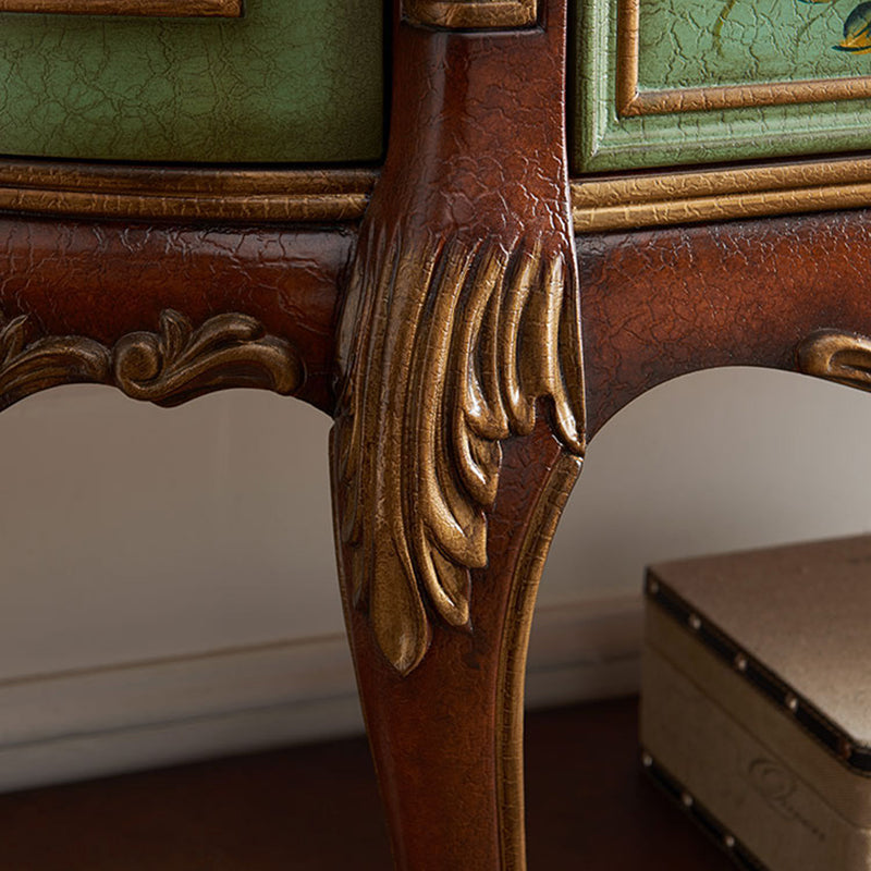 Mid Century Modern Wood Console Table Half Moon Accent Table for Hall