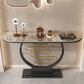 Tavolo console contemporanea a forma di luna