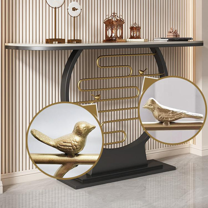 Tavolo console contemporanea a forma di luna